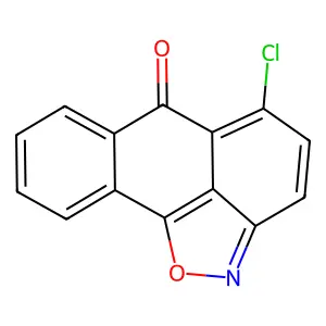 5-chloro-6H-anthra[1,9-cd]isoxazol-6-one structure