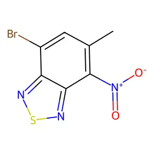 7-Bromo-4-(hydroxy(oxido)amino)-5-methyl-2,1,3-benzothiadiazole structure