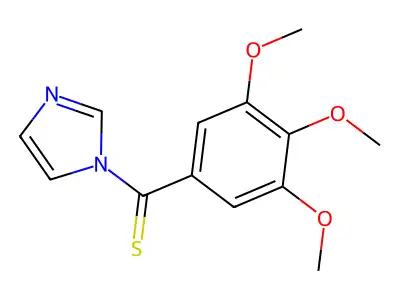 Imidazole, 1-(3,4,5-trimethoxythiobenzoyl)- structure