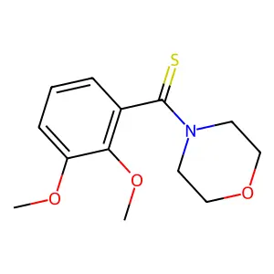 Morpholine, 1-(2,3-dimethoxythiobenzoyl)- structure