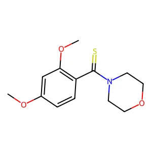 Morpholine, 1-(2,4-dimethoxythiobenzoyl)- structure