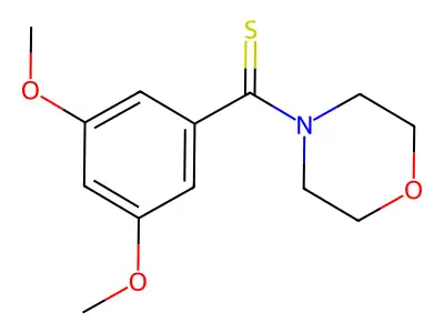 Morpholine, 1-(3,5-dimethoxythiobenzoyl)- structure