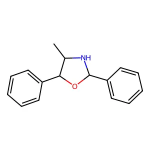 Oxazolidine, 4-methyl-2,5-diphenyl- structure