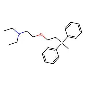 Ethanamine, N,N-diethyl-2-(2-(methyldiphenylsilyl)ethoxy)- structure
