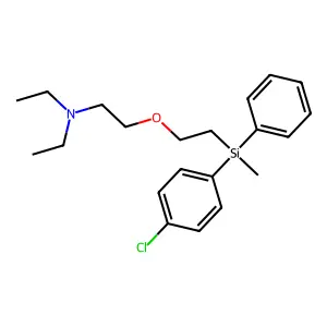 Ethanamine, 2-(2-((4-chlorophenyl)methylphenylsilyl)ethoxy)-N,N-diethyl- structure