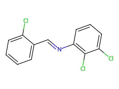 N-(2-Chlorobenzylidene)-2,3-dichloroaniline structure