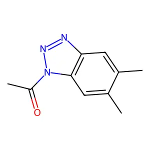 1-(5,6-Dimethyl-1h-benzotriazol-1-yl)ethanone structure
