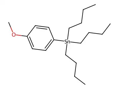Tributyl(4-methoxyphenyl)stannane structure