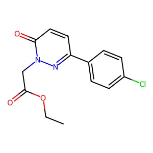 Ethyl 2-[3-(4-chlorophenyl)-6-oxo-1,6-dihydropyridazin-1-yl]acetate structure