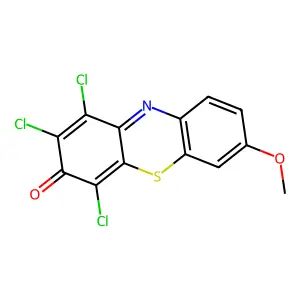 1,2,4-Trichloro-7-methoxy-3H-phenothiazin-3-one structure