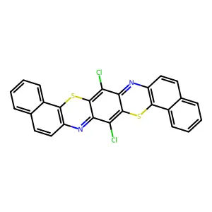 8,17-Dichlorobenzo[h]naphtho[2',1':5,6][1,4]thiazino[2,3-b]phenothiazine structure