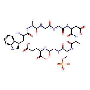 delta Sleep-inducing peptide phosphate structure