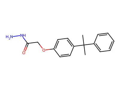 2-[4-(1-Methyl-1-phenylethyl)phenoxy]acetohydrazide structure