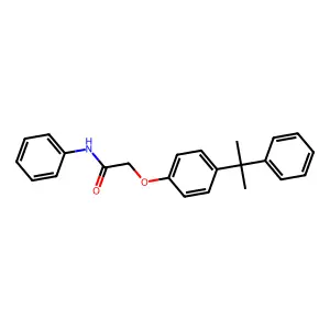 Acetamide, 2-[4-(1-methyl-1-phenylethyl)phenoxy]-N-phenyl- structure