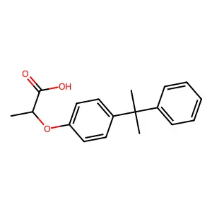 2-[4-(2-Phenylpropan-2-yl)phenoxy]propanoic acid structure