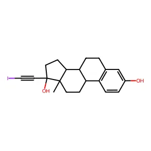 17alpha-Iodoethynylestradiol structure