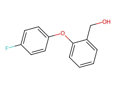 [2-(4-Fluorophenoxy)phenyl]methanol structure