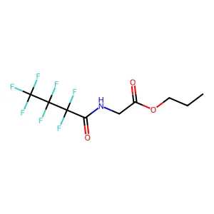 N-(2,2,3,3,4,4,4-Heptafluoro-1-oxobutyl)glycine propyl ester structure