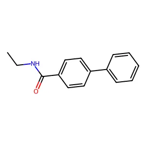 N-ethylbiphenyl-4-carboxamide structure