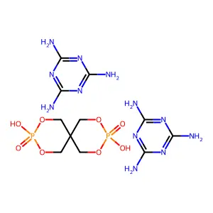 Melammonium pentate structure