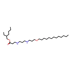 beta-Alanine, N-[3-[[3-(tridecyloxy)propyl]amino]propyl]-, 2-ethylhexyl ester structure