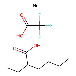 Nickel, (2-ethylhexanoato-kappaO)(2,2,2-trifluoroacetato-kappaO)- structure