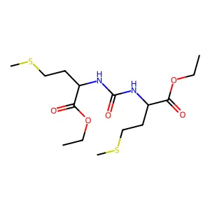 ETHYL 2-[(1-ETHOXYCARBONYL-3-METHYLSULFANYL-PROPYL)CARBAMOYLAMINO]-4-METHYLSULFANYL-BUTANOATE structure