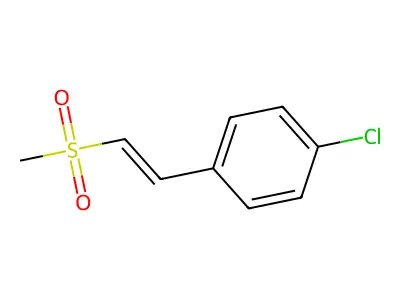 1-Chloro-4-(2-methylsulfonylethenyl)benzene structure