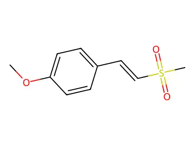 1-Methoxy-4-(2-methylsulfonylethenyl)benzene structure