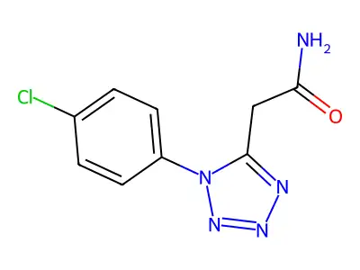 N-(4-chlorophenyl)-2-(2H-tetrazol-5-yl)acetamide structure