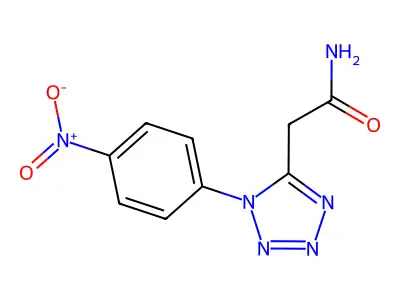 1H-Tetrazole-5-acetamide, N-(4-nitrophenyl)- structure