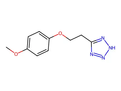 1H-Tetrazole, 5-(2-(4-methoxyphenoxy)ethyl)- structure