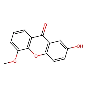 9H-Xanthen-9-one, 2-hydroxy-5-methoxy- structure