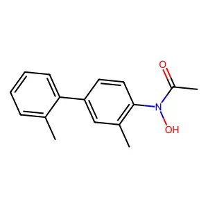 Acetamide, N-(2',3-dimethyl(1,1'-biphenyl)-4-yl)-N-hydroxy- structure
