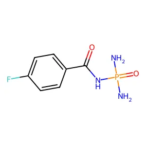 N-(二氨基磷酰基)-4-氟苯甲酰胺 structure