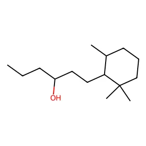 Cyclohexanepropanol, 2,2,6-trimethyl-alpha-propyl- structure