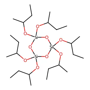 Cyclotrisiloxane, 2,2,4,4,6,6-hexakis(1-methylpropoxy)- structure