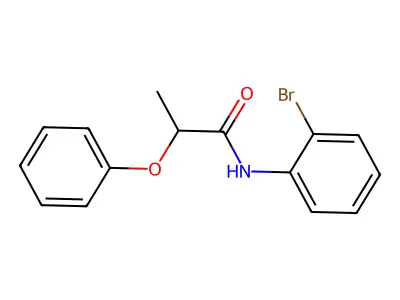 N-(2-bromophenyl)-2-phenoxypropanamide structure