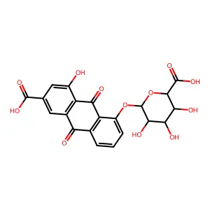 Rhein 8-beta-D-Glucuronide structure