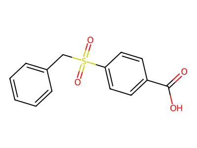 4-Phenylmethanesulfonylbenzoic acid structure