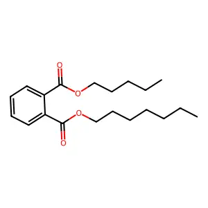 Phthalic acid, heptyl pentyl ester structure