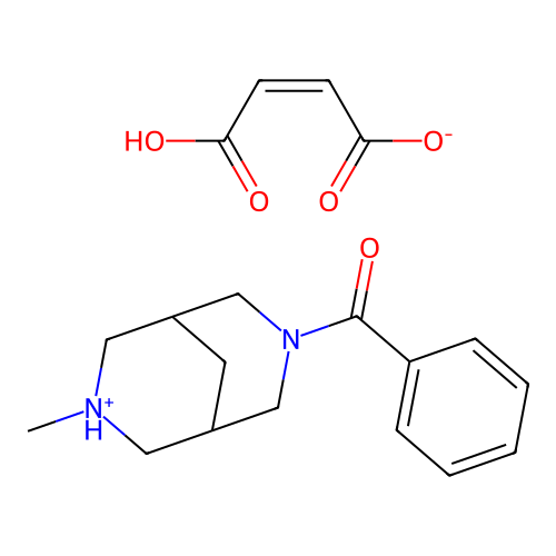 3,7-Diazabicyclo(3.3.1)nonane, 3-benzoyl-7-methyl-, fumarate structure