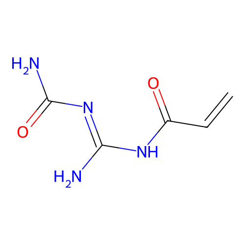N-(N'-carbamoylcarbamimidoyl)prop-2-enamide structure
