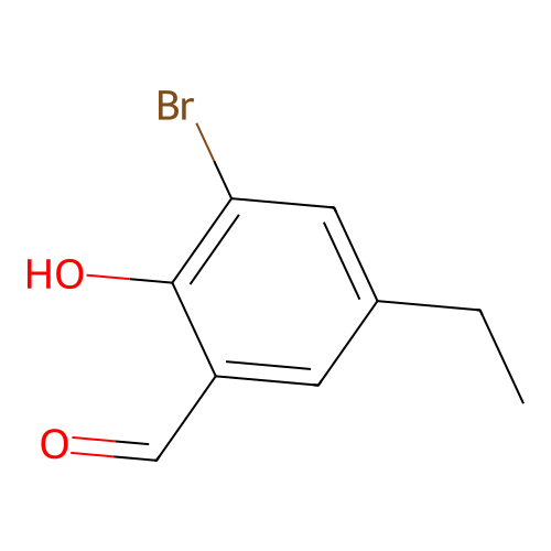 3-Bromo-5-ethyl-2-hydroxybenzaldehyde structure