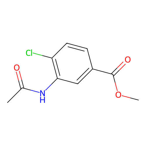 Methyl 3-(acetylamino)-4-chlorobenzoate structure