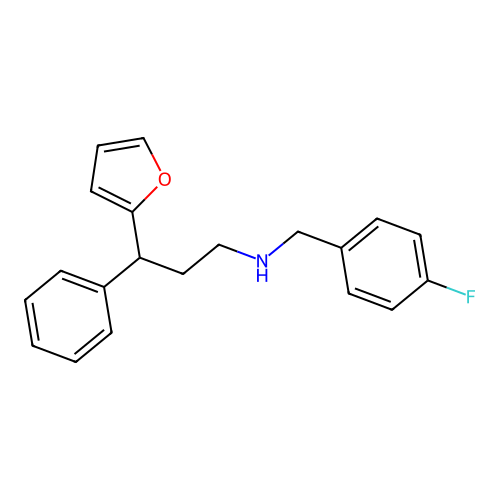 N-(4-fluorobenzyl)-3-(furan-2-yl)-3-phenylpropan-1-amine structure