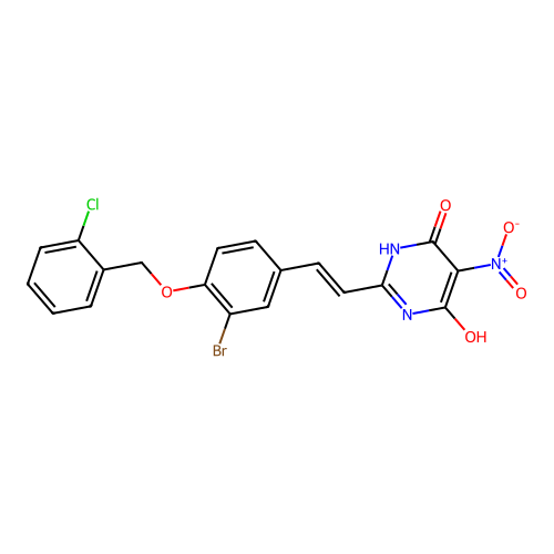 C19H13BrClN3O5 structure