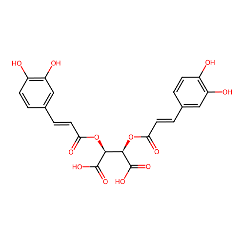 二咖啡酰酒石酸 structure