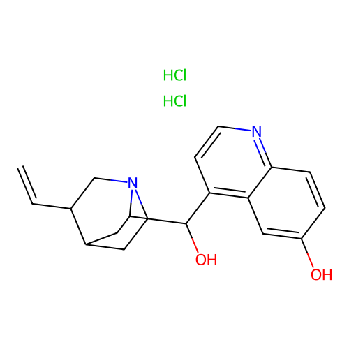 Cinchonan-6',9-diol--hydrogen chloride (1/2) structure