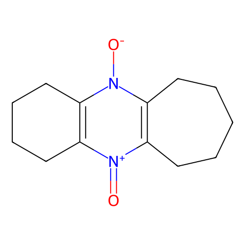 2,3,4,6,7,8,9,10-octahydro-1H-cyclohepta[b]quinoxaline 5,11-dioxide structure